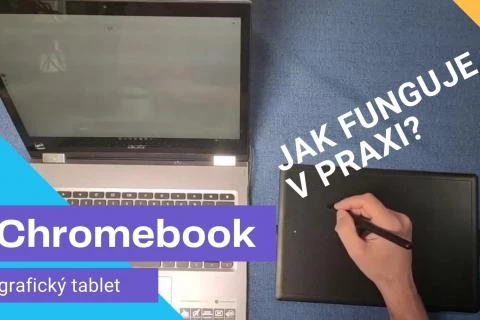 chromebook a grafický tablet
