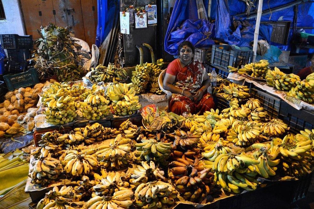 Večerní trh v Srirangam, Tamilnádu