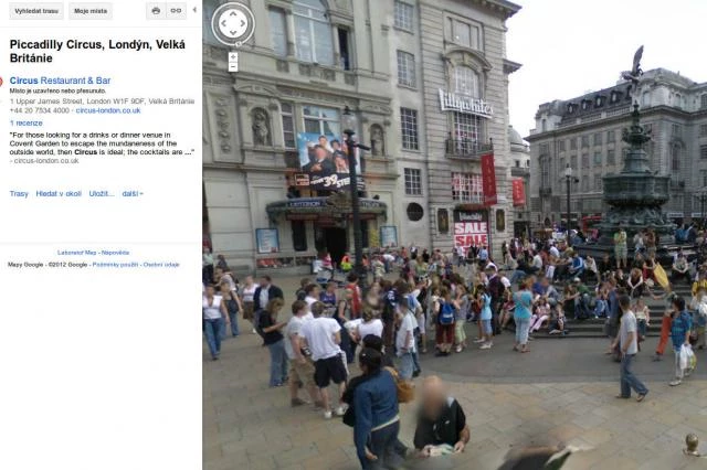 Piccadilly Circus ve Street View