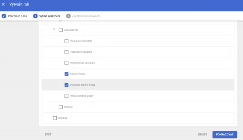 Custom role Google Workspace