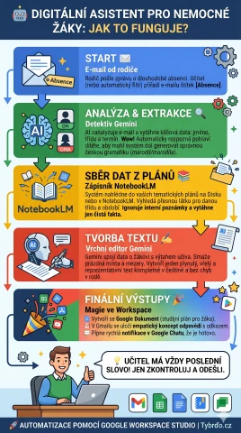Google Workspace Studio - nemocný žák