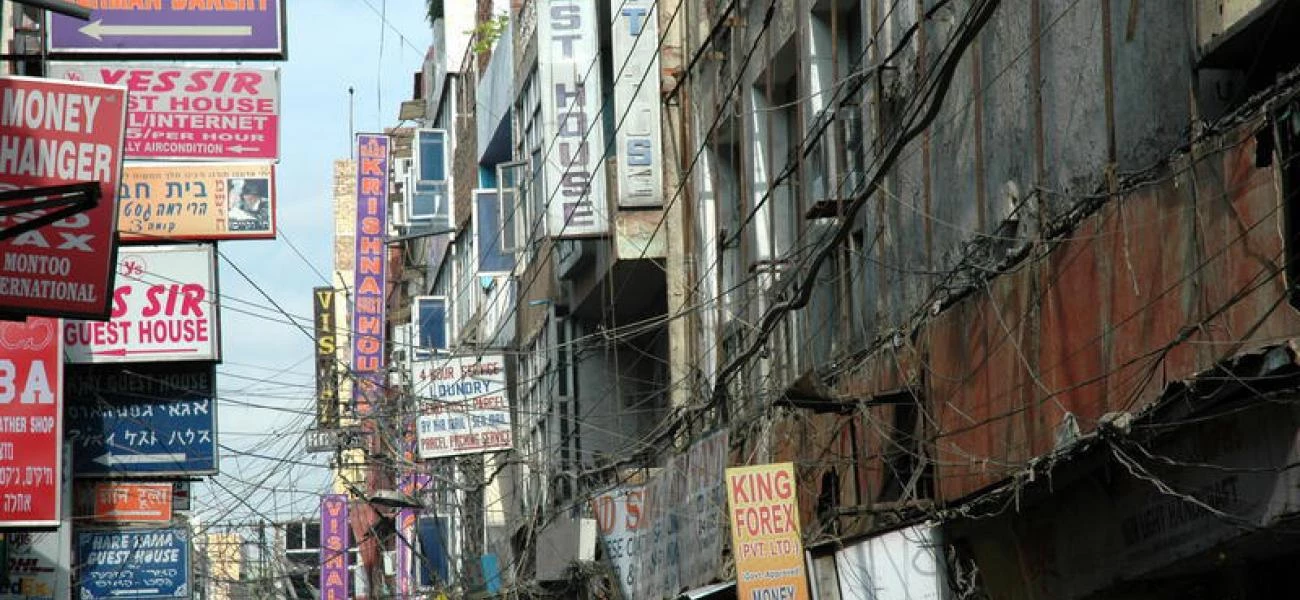 ulice Paharganj v Dillí