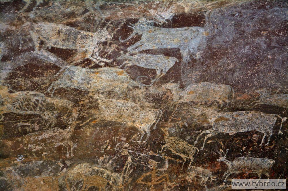 skalní malby Bhimbetka