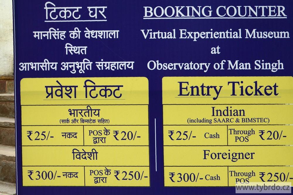 Vstupné pro zahraniční turisty v Indii je drahé