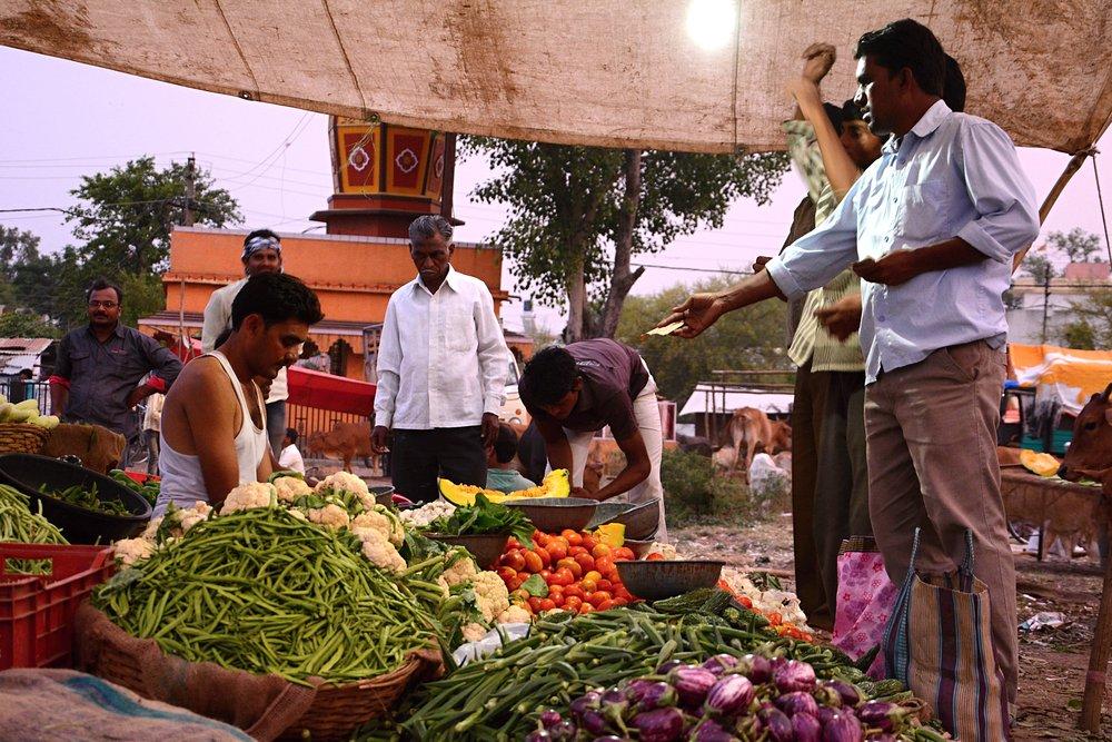 Trh pod širým nebem, Madhjapradéš, Indie
